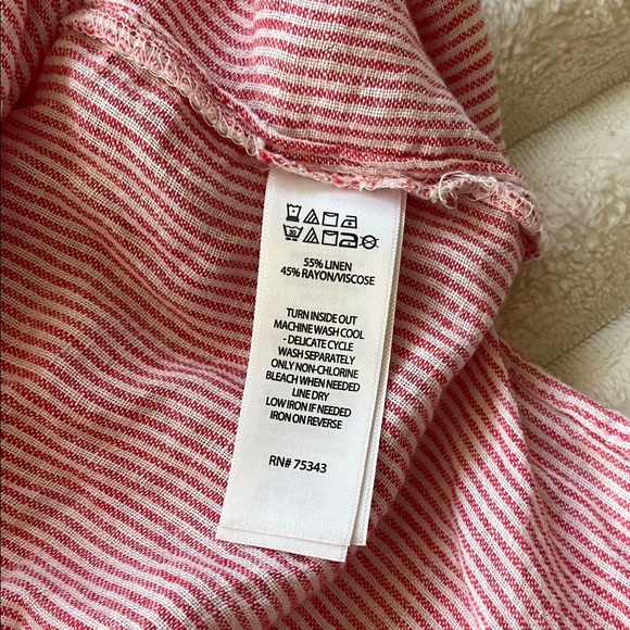 Tahari Striped Braided Straps Linen Cover Up Dress! - Picture 8 of 8